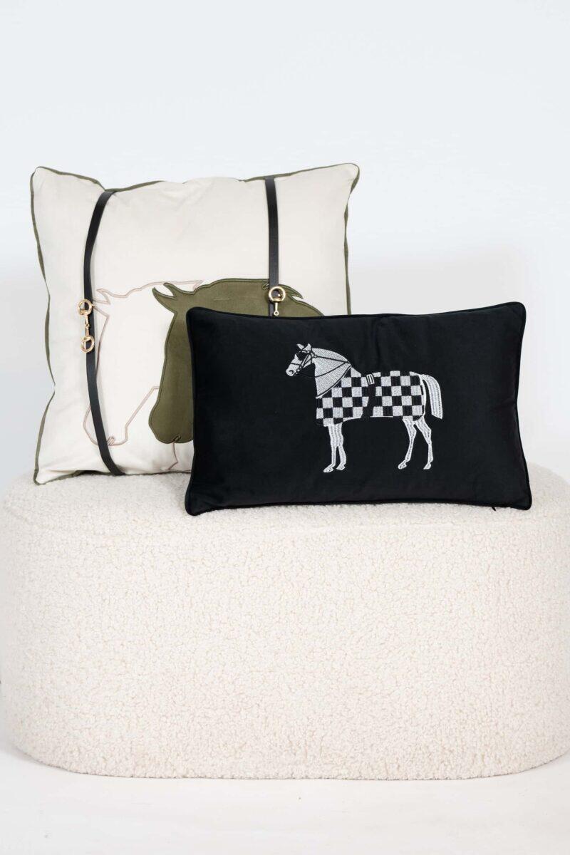 Cushion Equestrian Heritage Black - Image 2