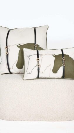 Cushion Equestrian Bliss Green