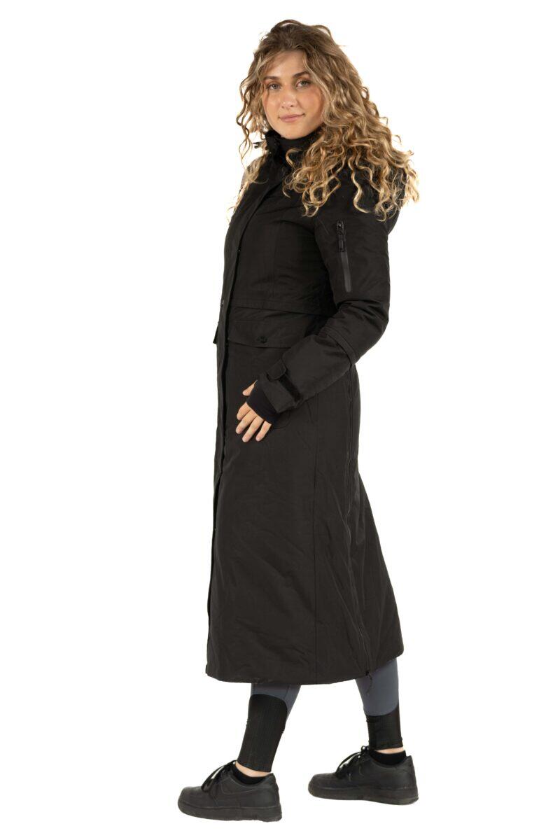 Estrella Elite Long Winter Jacket Black - Image 2