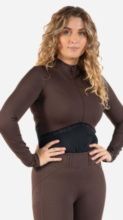 Blouse X-Baselayer Black/Dark Chocolate