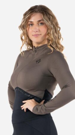 Bluse X-Baselayer Sort/Brun(mud)