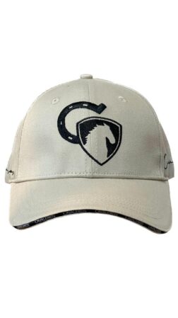 Cavaleros Cap beige with black logo