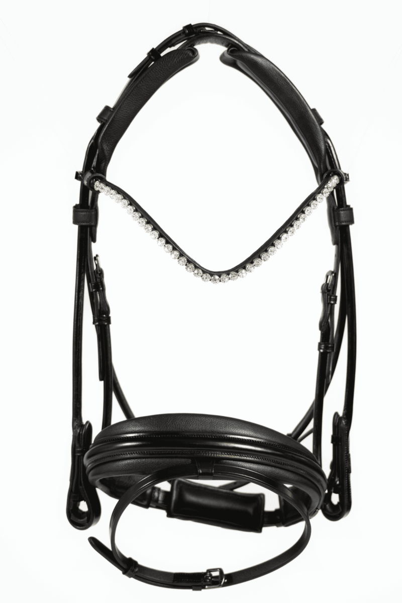 Magnetic Therapy Bridle™ Round Stitched Barcelona NO 1 SLIM EXTENDED - Image 2