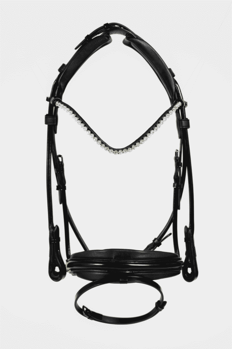 Magnetic Therapy Bridle™ Round Stitched Barcelona NO 1 SLIM EXTENDED - Picture 4