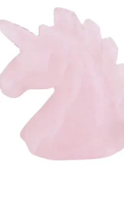 UNICORN ROSE QUARTZ HAND CUT