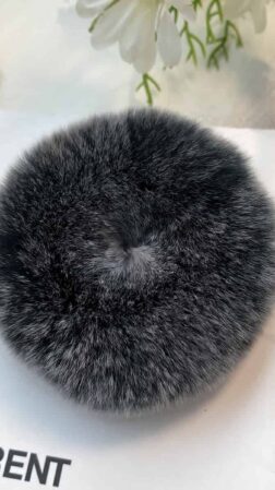Hair ornament rabbit fur 04