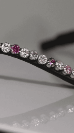 Pandebånd Pink Dream - Sort læder