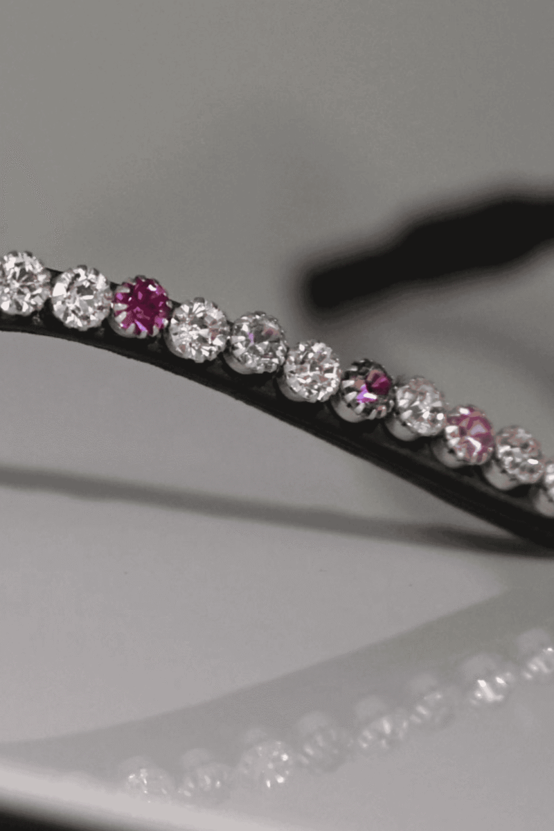 Headband Pastel Dreams - black leather - Image 11