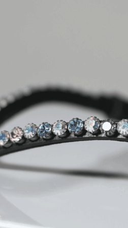 Pandebånd Pastel Dreams - sort læder