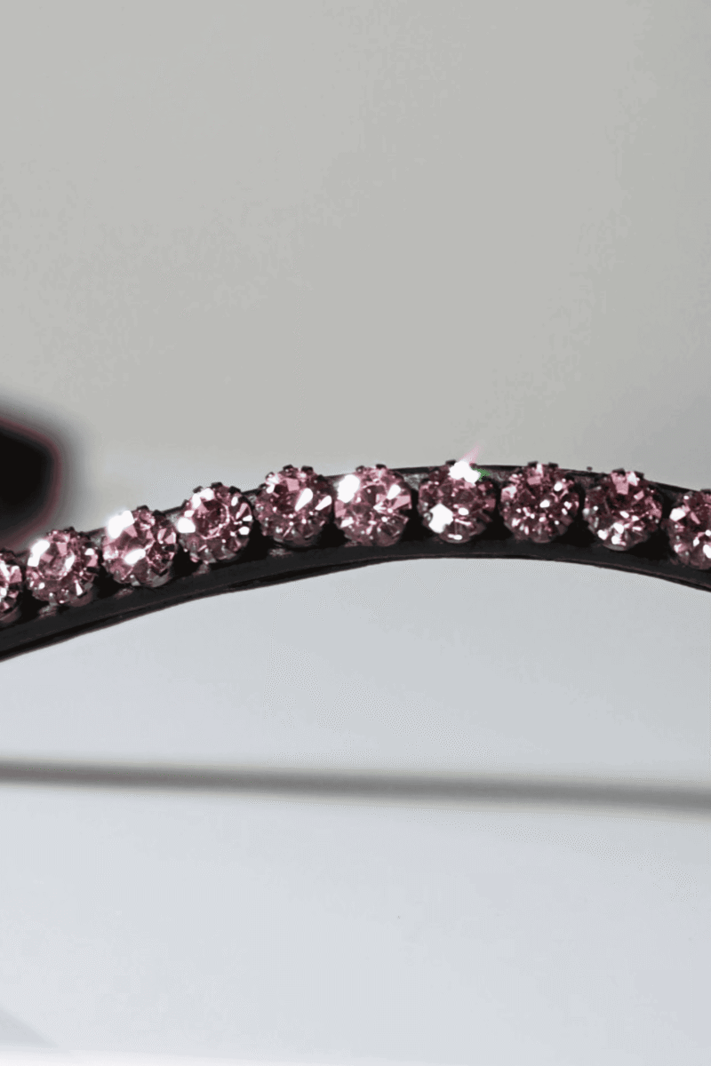 Headband Pastel Dreams - black leather - Image 6