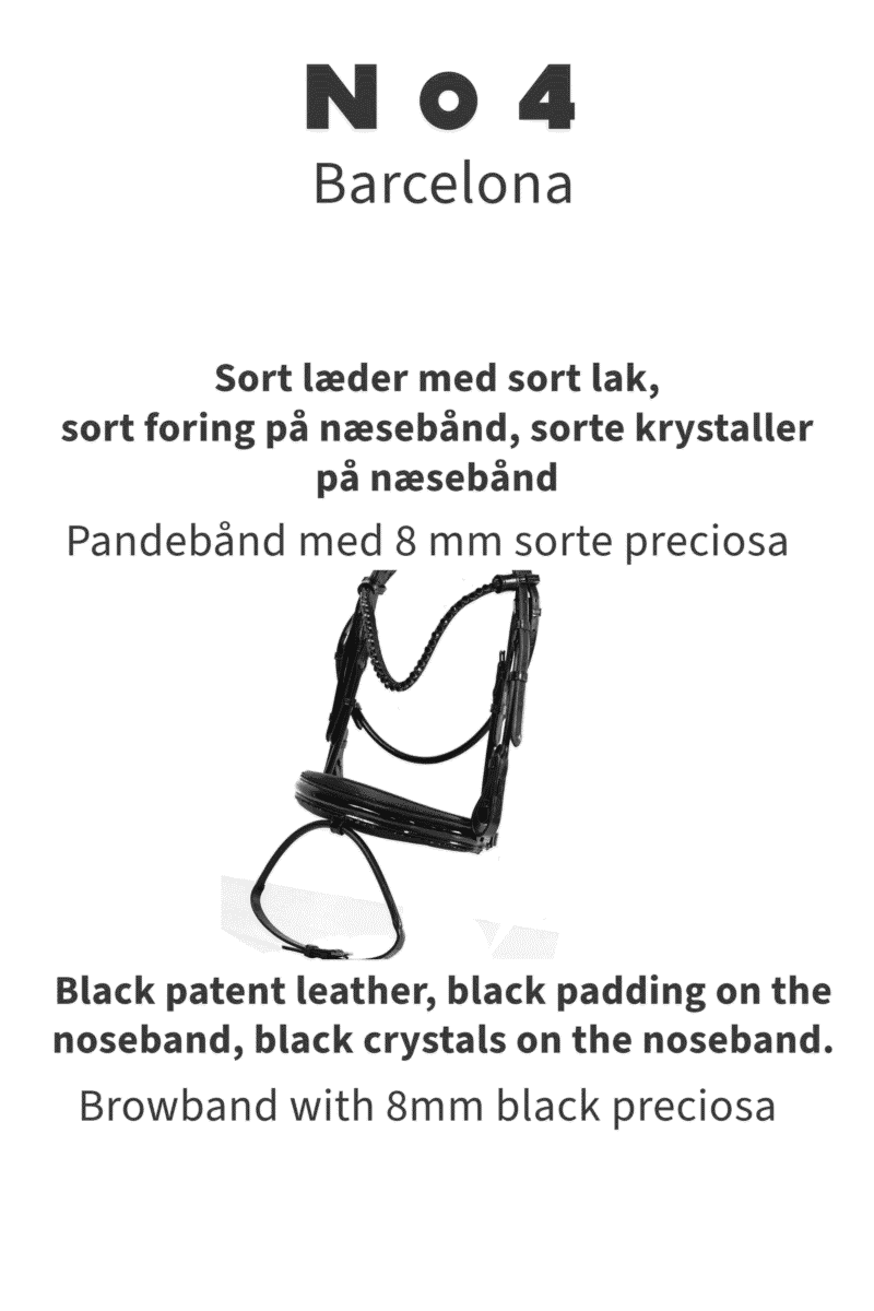 Magnetic Therapy Bridle™ Round-stitched Barcelona No 04 Ergo basic - Picture 3