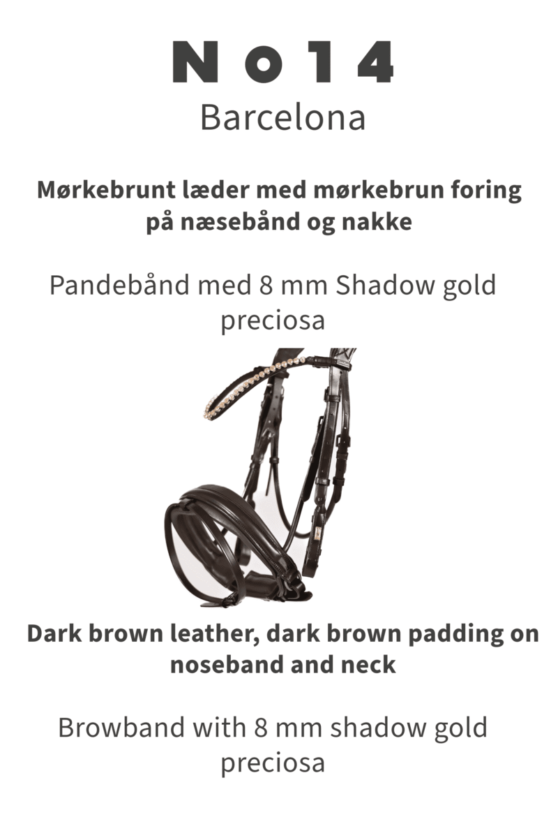 Magnetic Therapy Bridle™ Round-stitched Barcelona No 04 Ergo basic - Picture 2