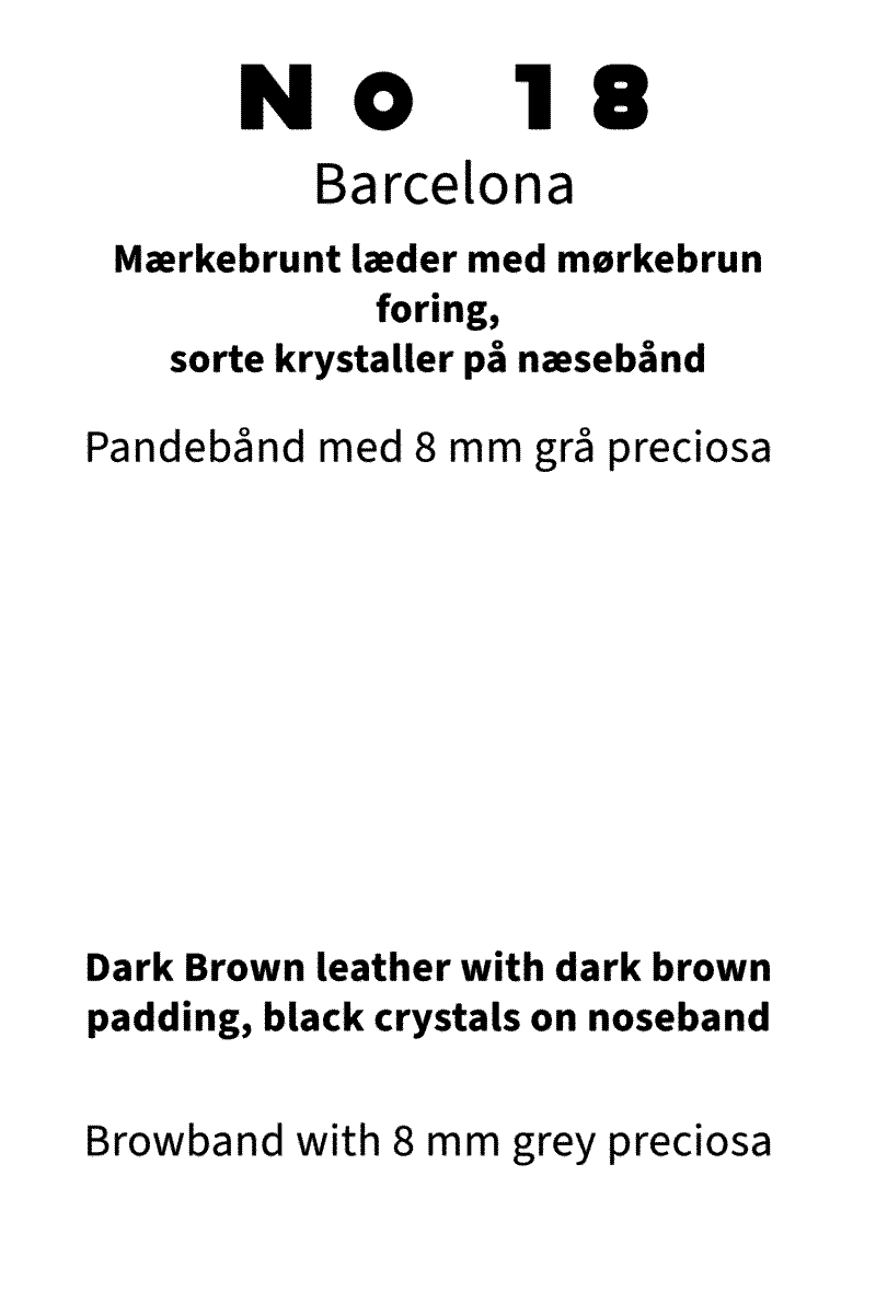 Magnetic Therapy Bridle™ Barcelona NO 18