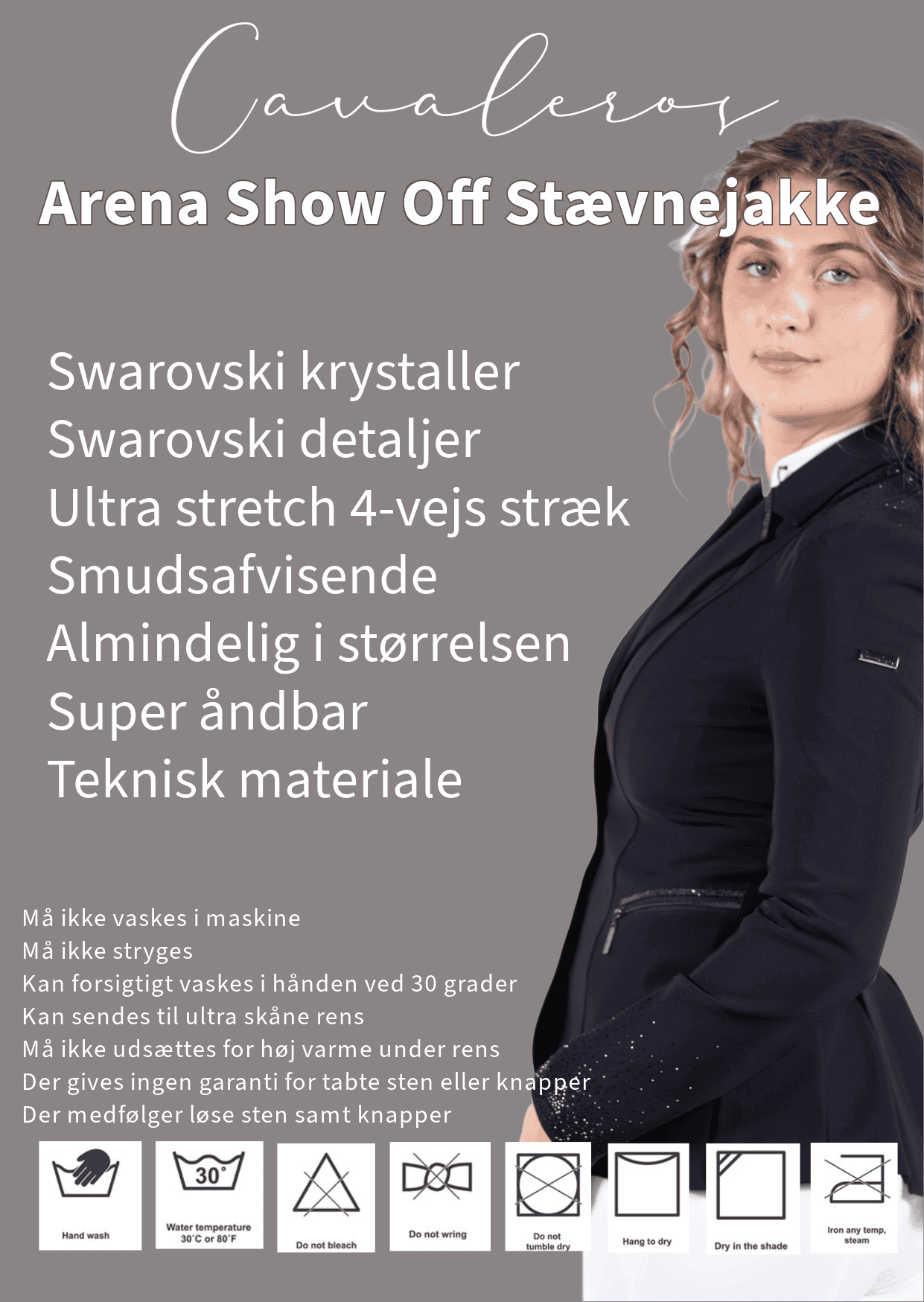 Competition jacket Arena show off Dark Navy - Picture 8