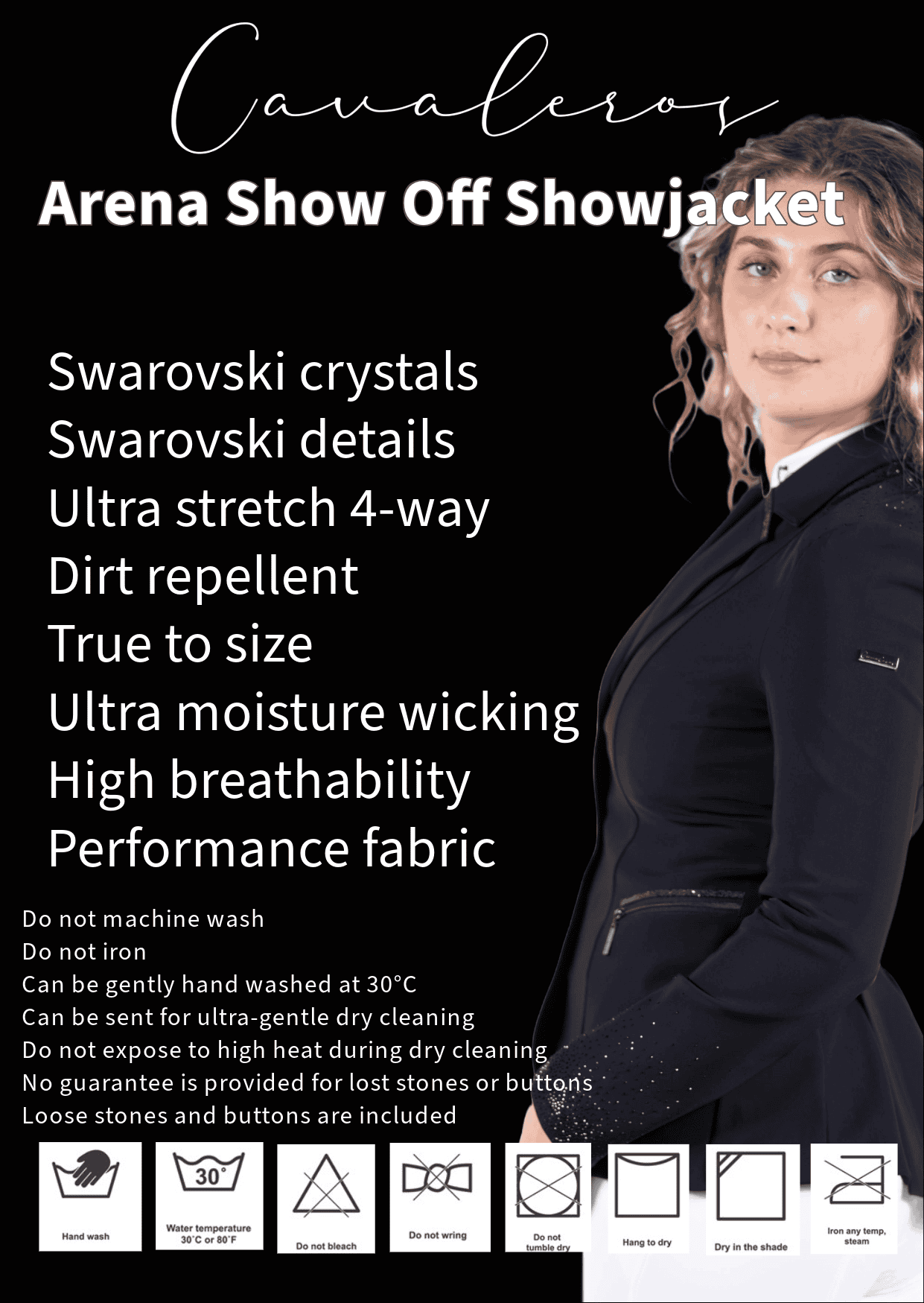 Competition jacket Arena show off Dark Navy - Picture 9