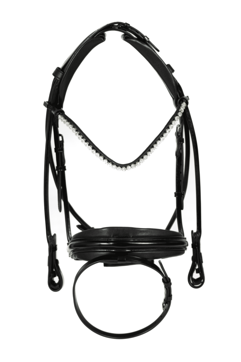Magnetic Therapy Bridle™ Round-stitched Barcelona NO 1 SLIM Basic - Picture 3