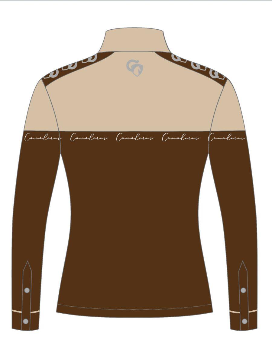 Blouse Salina Performance beige/brown - Image 5