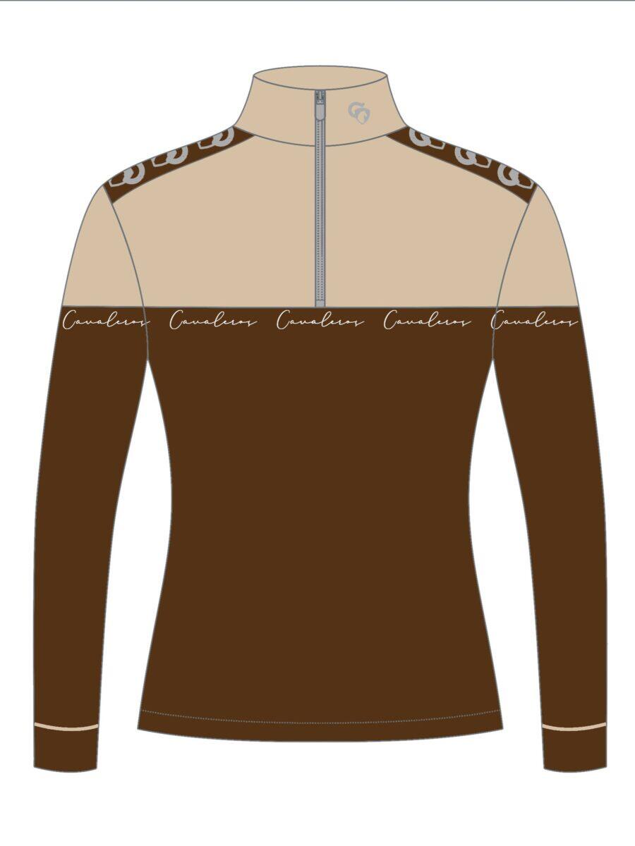 Blouse Salina Performance beige/brown - Image 6