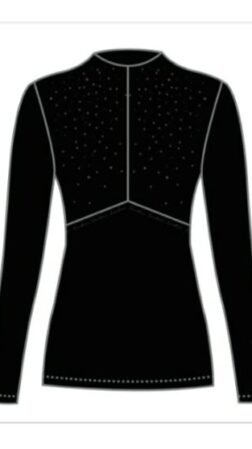 Blouse X-Baselayer Diamond Edition Black/black